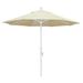 California Umbrella Golden State Series 9' Market Umbrella Metal in White/Brown | Wayfair GSCU908010-SA53