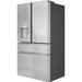 Café™ Counter Depth Bottom Freezer-French Door, Stainless Steel in Gray/Black | 69 H x 35 W x 31 D in | Wayfair