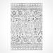 White Rectangle 3'3" x 6'7" Area Rug - Lofy Monaco Area Rug | Wayfair 1-Cr-Monaco-16706-100x200