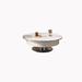 RARLON Italian Style Light Luxury Rock Plate Coffee Table Coffee Table Metal in Gray/White | 13.78 H x 35.43 W x 35.43 D in | Wayfair