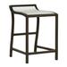 Summer Classics Villa Patio Bar Stool w/ Cushion Wicker/Rattan in Gray | 26.77 H x 18.31 W x 20.8 D in | Wayfair 336731+C559716N