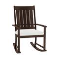 Summer Classics Outdoor Club Rocking Metal Chair w/ Cushions in Gray | Wayfair 333420+C0154219W4219