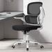 Ivy Bronx Enrikas Ergonomic Polyester Office Chair Upholstered/Mesh in Gray/White/Black | Wayfair 37D4AE1F5CD9458CB6920FB5E8C35928