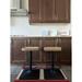 17 Stories SEAT4U Villo Solid Wood Seat Bar & Counter Stool Wood/Metal in Black/Brown/Yellow | 17 W x 17 D in | Wayfair