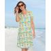 Appleseeds Women's Island Oasis A-Line Knit Dress - Multi - PXL - Petite