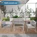 Latitude Run® Chic Aluminum 4-piece Modern Sofa Seating Set For Outdoor Patio & Garden Use | Wayfair CDF4F9B5C7594AAE86DF9519368E012C