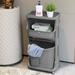 Rebrilliant Laundry Basket Hamper 2-Tier Storage Sorter Hampers w/ Wheels For Kitchen Bedroom Bathroom Free Standing Storage Baskets 1 | Wayfair