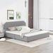 Red Barrel Studio® King Size Upholstery Platform Bed in Gray | Wayfair 76B873A8541640A8A10FF9B5BDE8D2D8