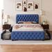 Red Barrel Studio® Platform Bed w/ Drawers & Tufted Headboard Footboard | Full | Wayfair 6F25492BB9BA47929D1253E6342D3F85