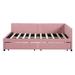 Latitude Run® Full Size Upholstered Daybed w/ 2 Storage Drawers Sofa Bed Frame No Box Spring Needed, Linen Fabric | Wayfair