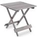 Gracie Oaks Outdoor Wooden Adirondack Patio Folding Side Table in Gray | Wayfair E412445D4A0744FC8BC75ECEB94F79B6