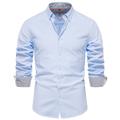 Chemise Oxford À Manches Longues Pour Homme, Chemise Boutonnée Confortable Pour Homme Pour Le Printemps Et L'automne En Extérieur