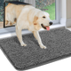 1pc Tapis De Porte Pour Chien Mud Paw, Absorbe L'humidité Et La Saleté, Tapis Absorbant Lavable Antidérapant, Microfibre Séchage Rapide, Tapis De Boue Pour Chien, Tapis D'entrée De Sol Intérieur