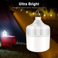 1 lampe de tente LED rechargeable par USB super lumineuse – Parfaite pour les sauvetages et situations d'urgence en plein air, le camping, la randonnée et la pêche