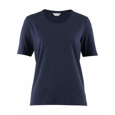 Avena Damen T-Shirt Blau einfarbig