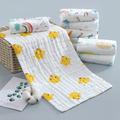 Cotton 6 Layers Of Gauze Baby Cartoon Handkerchief, Child Toddler Bibs Feeding Bibs