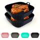 1pc Air Fryer Baking Pan Reusable Non-stick Silicone Basket Silicone Tray Baking Pan Heat Resistant Non-stick Baking Pan, Square Heat Resistant Fryer Silicone Pan Liner, Kitchen Accessories