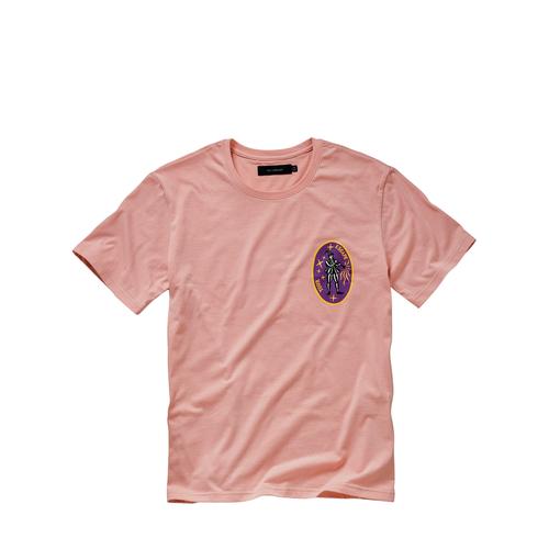Tee Library/Wenotfat Herren T-Shirt Regular Fit Rose bedruckt