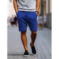 Homme Short de survêtement Short Shorts d'entraînement Shorts décontractés Poche Cordon Taille elastique Plein Confort Respirable Longueur genou Casual du quotidien Vacances Sportif Mode Noir Rouge