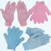 4-Pairs of Pink and Blue Exfoliating Gloves Shower and Bath Scrubbing Glove Double Sided Matte Body Cleaning Body Scrubber for Adults and Kids