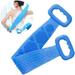 Double-sided Silicone Bath Towel Silicone Back Scrubber Silicone Bath Brush Long Back Exfoliating Bath Belt for SPA Massage