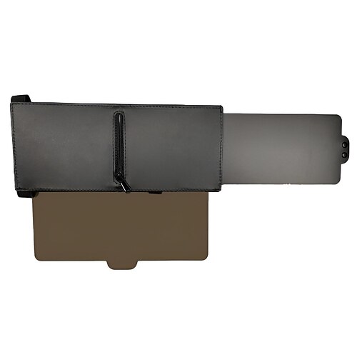 1 pc Auto Sonnenschutz Windschutzscheibe Double-Layer-Design Einziehbar Einfach zu installieren Für Universal Windschutzscheibe Sonne Sonnenschutz Blendung Polyvinylchlorid 33 cm