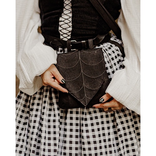 Mittelalterlich Renaissance Tasche Gürteltasche Würfelbeutel Pirat Wikinger Ranger Elfen Bogenschießen Blatt Kostüm Herren Damen Keltisch Vikinger Fantasie Maskerade Party LARP Erwachsene Tasche Image