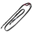 Dog control laisse noire, long. 220cm, larg. 15mm chien