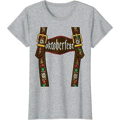 Oktoberfestbier Bayerisch T-Shirt-Ärmel Anime 3D Grafik Für Paar Herren Damen Erwachsene Oktoberfestbier Maskerade 3D-Druck Casual Image