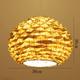 LED Pendant Light Modern Rattan Weaving Pineapple 1-Light Pendant Light 110-240V