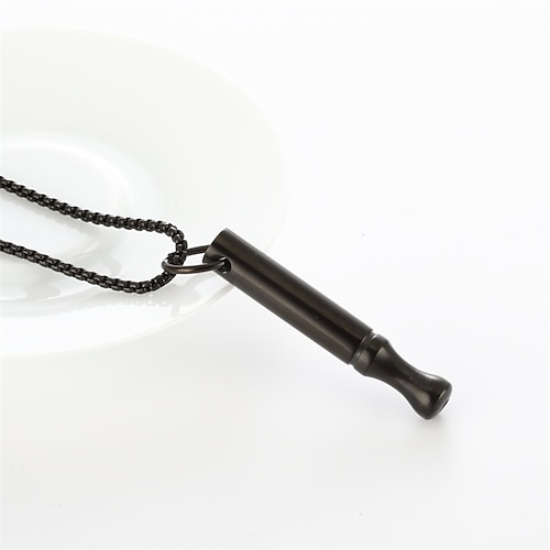 Collana anti-fumo con fischietto per ansia Collana per la respirazione Collana per il rilascio dello stress Collana consapevole Collana per meditazione Regalo di Natale