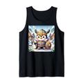 Kawaii Penguin Viking: Adorable Viking Penguin Tank Top