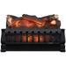 20 Electric Fireplace Log Set Insert and Fire Crackler Combo with Infrared Quartz Set Heater and Realistic Ember Bed and Logs - DFI021ARU-CSFC