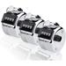 Set of 3 Hand Tally Counters Knee Tracking 4 Digits Manual Ratchets Metal Mechanical Counts up to 9999- Silver