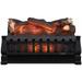 LANSHENG 20 Electric Fireplace Log Set Insert and Fire Crackler Combo with Infrared Quartz Set Heater and Realistic Ember Bed and Logs - DFI021ARU-CSFC