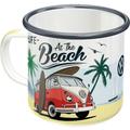 Nostalgic Art - Mug publicitaire en métal émaillé 360 ml Van vw- Beach