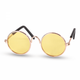 Pet Sunglasses Dog Cool Stylish Cat Eye Protection Funny Cute Round Sunglasses (Yellow)