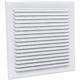 Axelair - Grille aluminium blanche - Moustiquaire 250x250mm