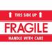 Tape Logic Labels Fragile - This Side Up - HWC 3 x 5 Red/White 500/Roll SCL521