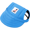 Dog Baseball Cap Adjustable Dog Outdoor Sport Sun Protection Baseball Hat Cap Visor Sunbonnet Outfit with Ear Holes