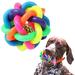 Brother Teddy Colorful Bell Ball Squeaky Dog Toys for Aggressive Chewers Dog Squeaky Toys for Aggressive Chewersï¼ŒDog Catch and Fetch Large Medium Small Dog and Puppies 6Cm/2.4