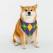 Kll Mardi Gras Dog Bandanas Triangle Reversible Pet Scarf For Small Medium Large And Extra Large Dogs-Large