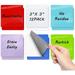 Sticky Notes Dry Erase - 6 Colors Reusable & Washable Sticky Notes - Dry Erase Board Stickers - Magnetic Post It Notes Alternatives for All Smooth Surface( 3 X 3 Multicolor)