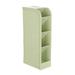 Sueyeuwdi Storage Bags Storage Bins 4 Compartment Storage Box Cosmetic Underwear Desk Bar Organizer Office Caddy Room Decor Home Decor Green 19*14*4cm