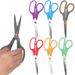 6Pcs Soft Comfort-Grip Handles All Purpose Scissors Right/Left Handed Scissors Sharp Metal Scissor for Students School Office Home Crafts