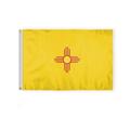 AGAS New Mexico State Flag 2x3 Ft - Double Sided Reverse Print On Back 200D Nylon - Brass Grommets - Fade Proof Sharp Colors - Indoor/Outdoor New Mexico Flag