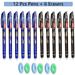 85Pcs/Set Gel Pen 0.5mm Erasable Pens Blue/Black ink Refills Rod Washable Handle School Writing Office Kawaii Stationery Gel Pen