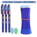 85Pcs/Set Gel Pen 0.5mm Erasable Pens Blue/Black ink Refills Rod Washable Handle School Writing Office Kawaii Stationery Gel Pen