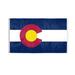 AGAS Colorado State Flag 3x5 Ft - Double Sided Reverse Print On Back 200D Nylon - Brass Grommets Stitched Edges Fade Proof Sharp Colors - Indoor/Outdoor Standard Size Colorado Flag