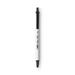 BIC BICCSM60BK Clic Stic Retractable Ballpoint Pen Value Pack Medium 1.2 mm Black Ink White Barrel 60/Pack